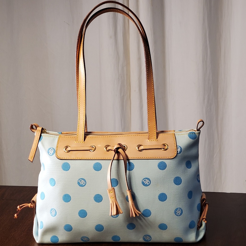 Light Blue Poka Dot Dooney Bourke